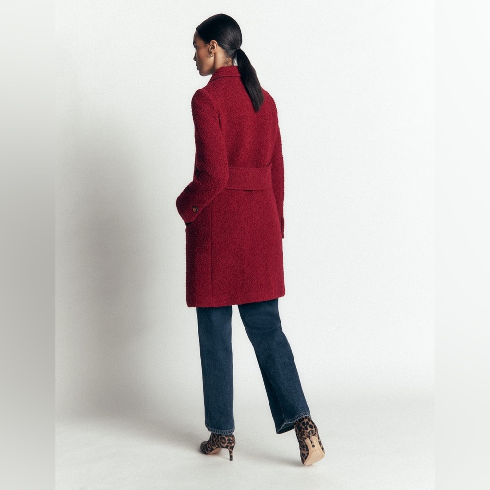 NWT Boden Aylesford Wool Coat in Vino - Picture 5 of 12